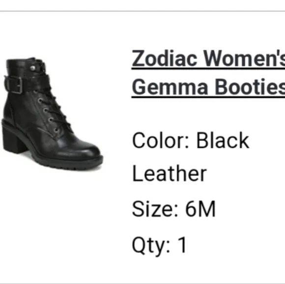 ⚡🔖Zodiac Gemma genuine leather heeled boots, 6M (NWT!)
